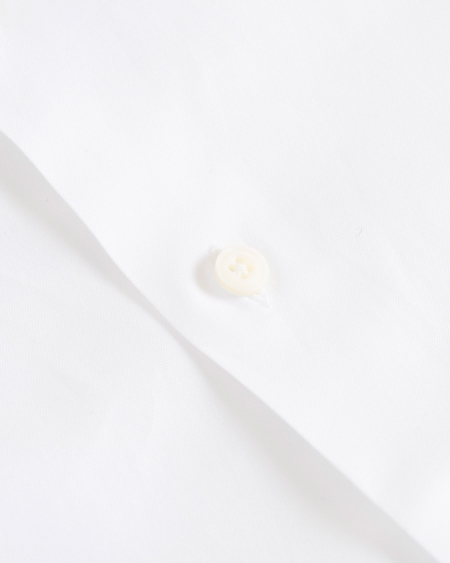 Herr | Skjortor | Berg&Berg | Frithof Handmade Button Down Cotton Shirt White