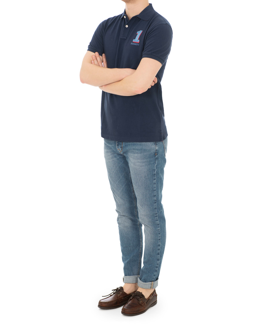 Herr | Pikéer | Hackett | Number Polo Navy