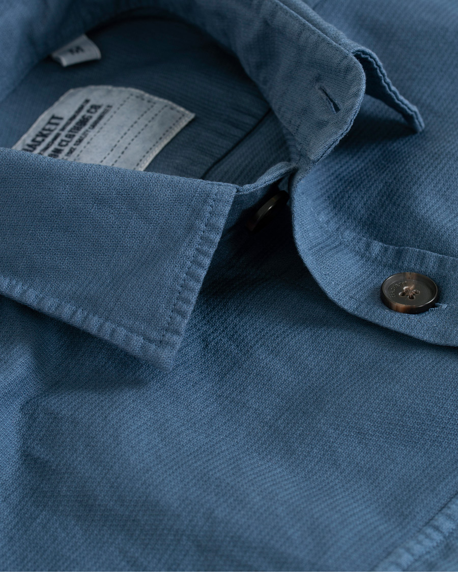 Herr | Skjortor | Hackett | Four Pocket Overshirt Blue