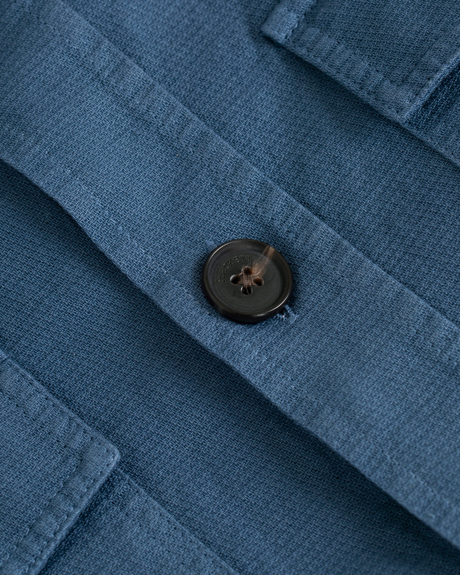Herr | Skjortor | Hackett | Four Pocket Overshirt Blue