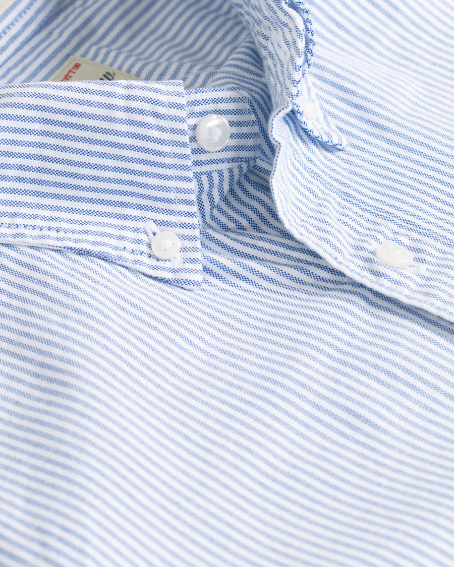 Herr | Skjortor | J.Crew | Slim Fit Stretch Oxford University Stripe Shirt Blue