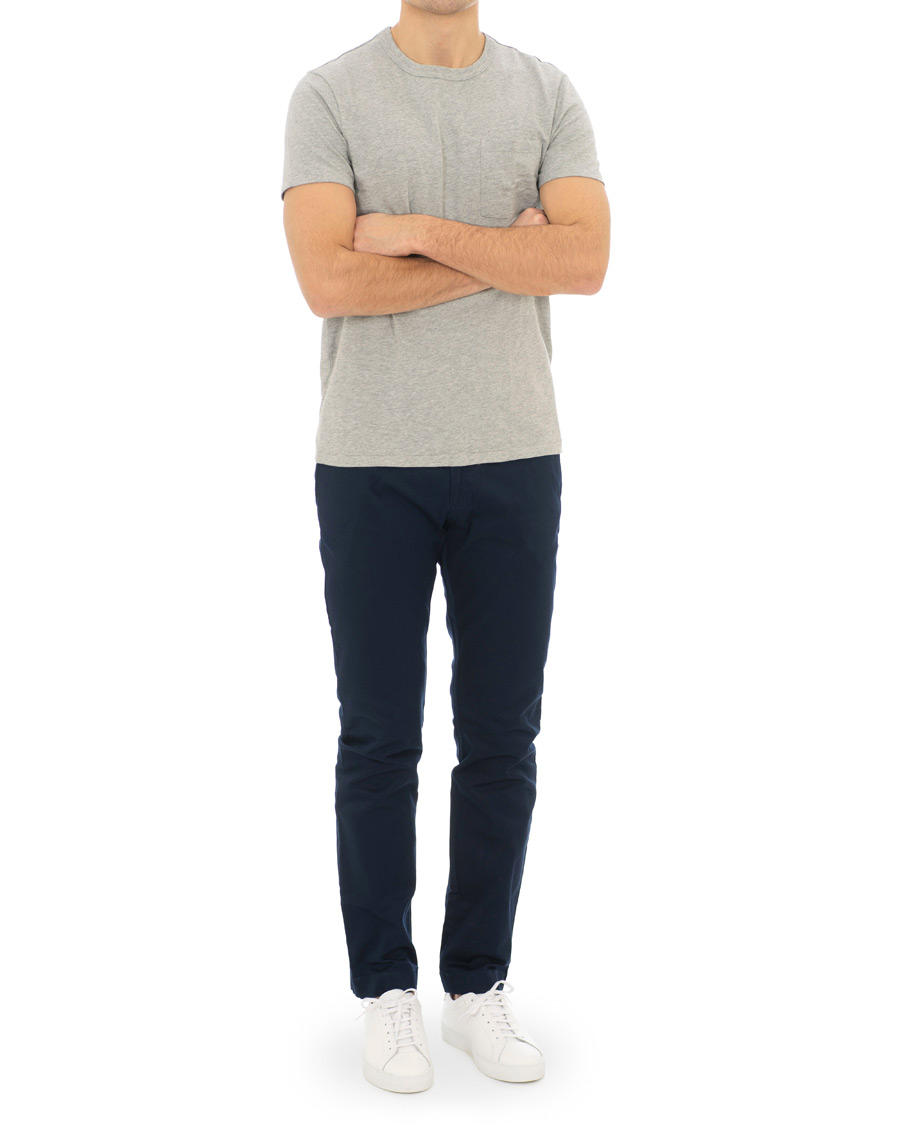 Herr | T-Shirts | J.Crew | Slim Fit Garment Dyed Pocket Tee Heather Grey
