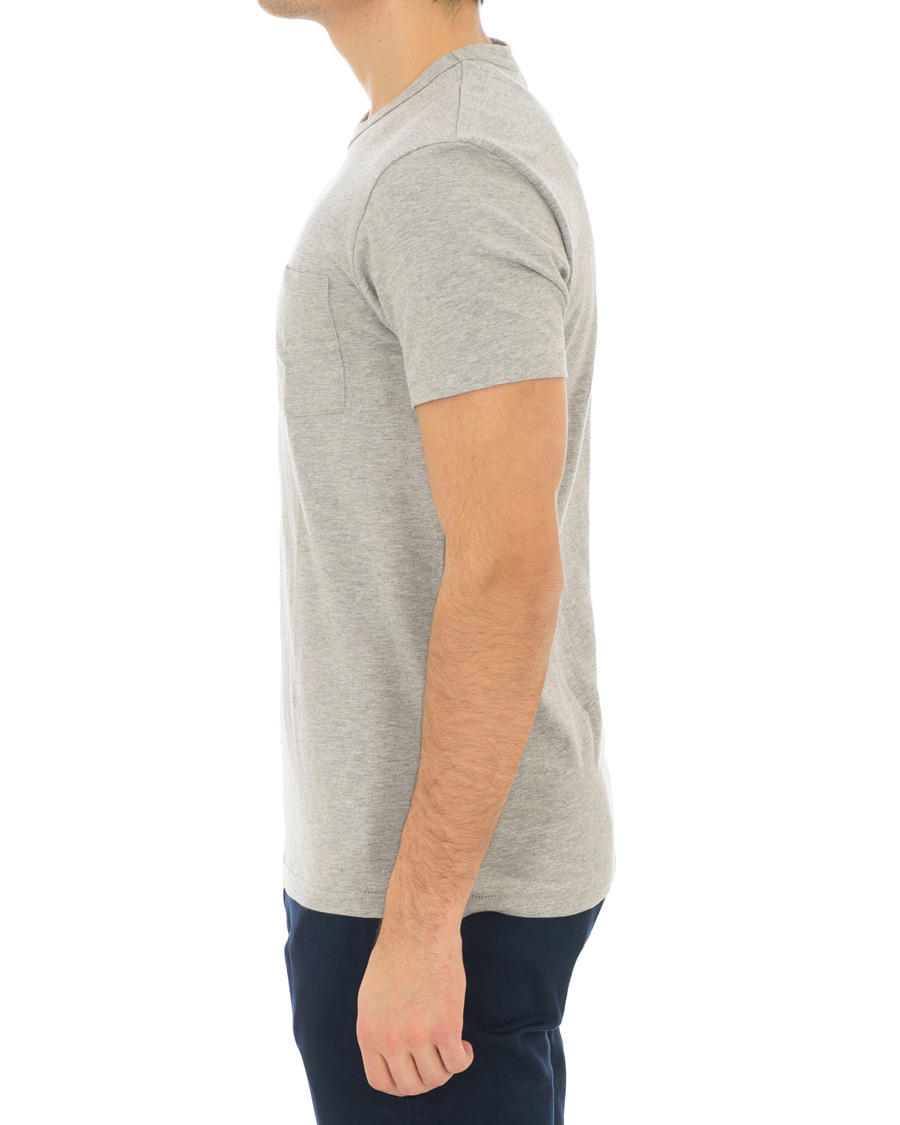 Herr | T-Shirts | J.Crew | Slim Fit Garment Dyed Pocket Tee Heather Grey