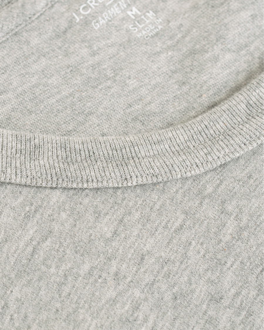 Herr | T-Shirts | J.Crew | Slim Fit Garment Dyed Pocket Tee Heather Grey