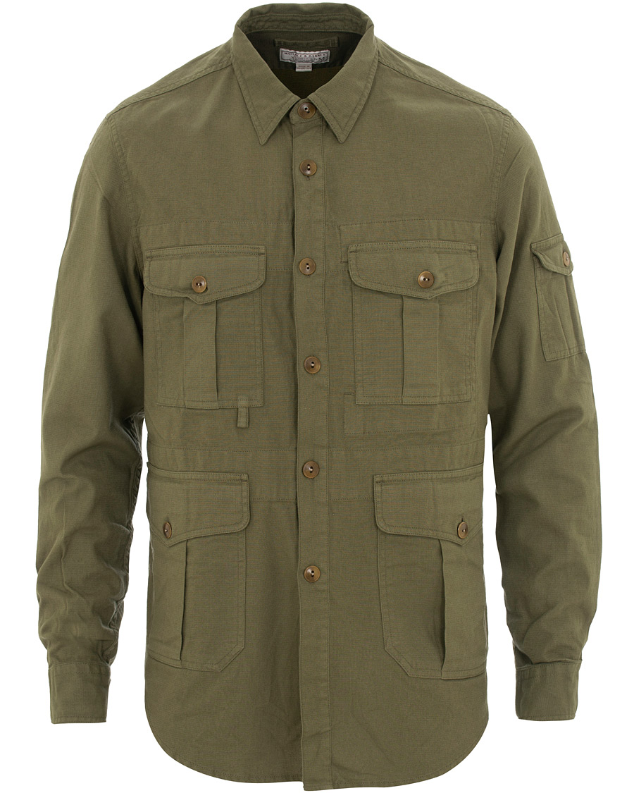 Herr | Skjortor | J.Crew | Wallace And Barnes Burma Cloth Fishing Shirt Jacket Frosty Olive