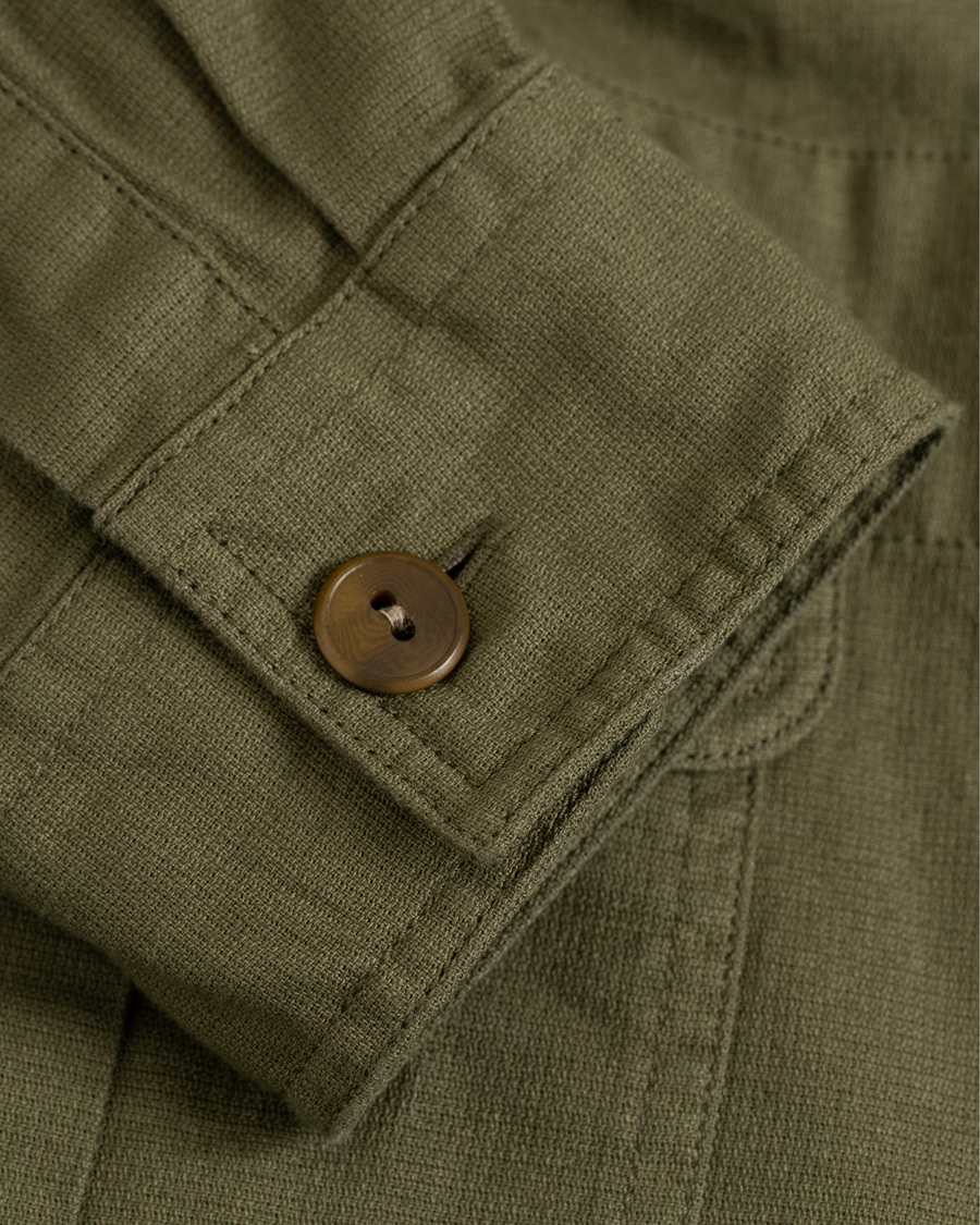 Herr | Skjortor | J.Crew | Wallace And Barnes Burma Cloth Fishing Shirt Jacket Frosty Olive