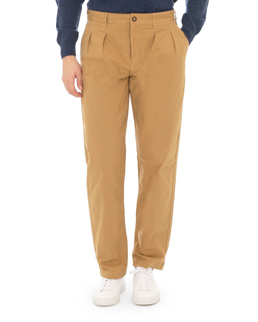 Herr | Byxor | J.Crew | Double Pleated Garment Dyed Canvas Chinos Melted Caramel