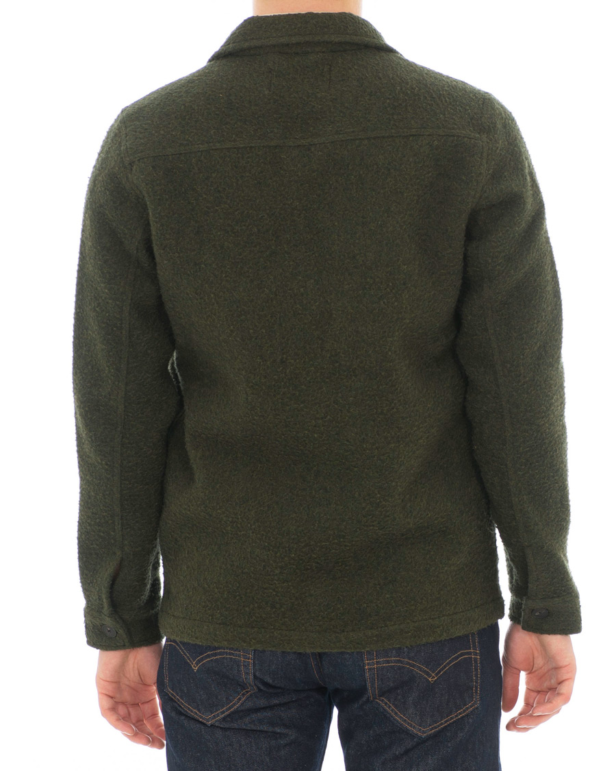 Herr | Jackor | A Day's March | Zip Up Teddy Olive