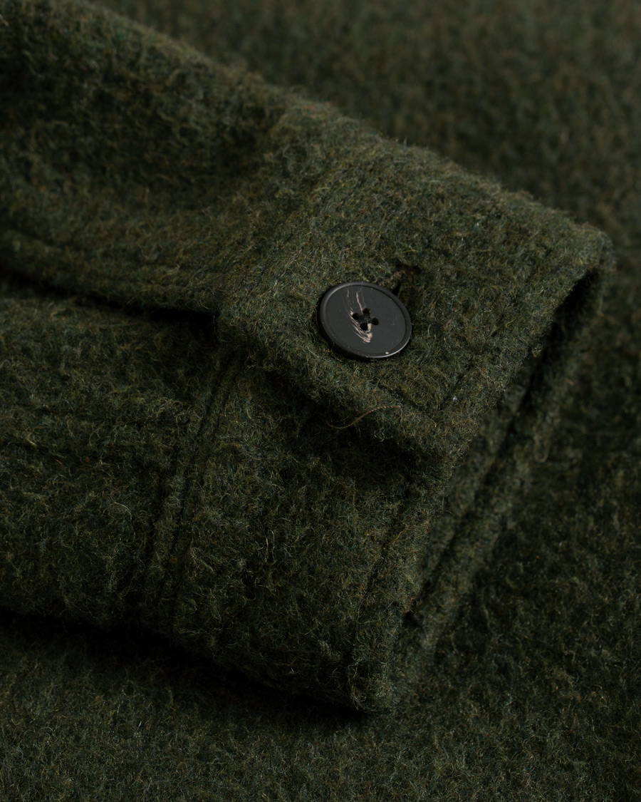 Herr | Jackor | A Day's March | Zip Up Teddy Olive