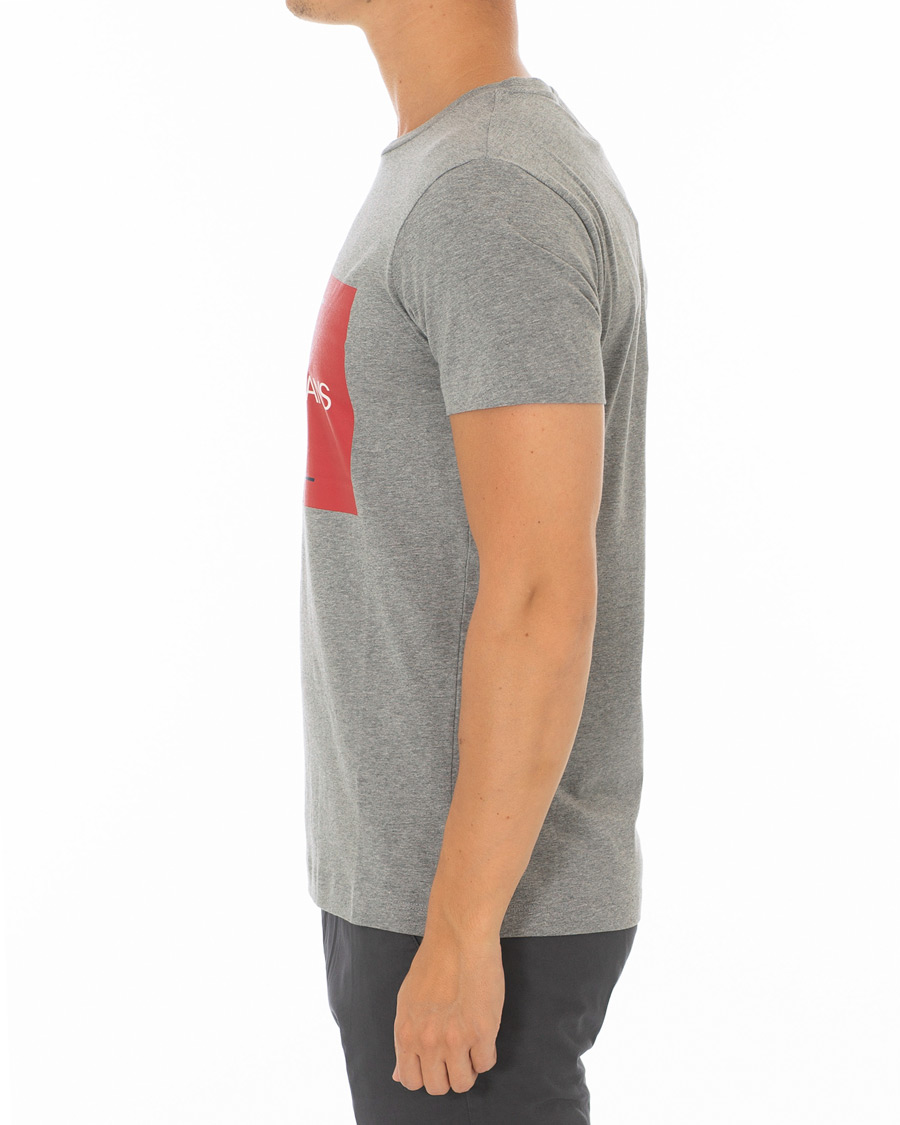 Herr | T-Shirts | Calvin Klein Jeans | Monogram Box Logo Tee Grey Heather