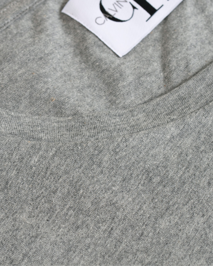 Herr | T-Shirts | Calvin Klein Jeans | Monogram Box Logo Tee Grey Heather