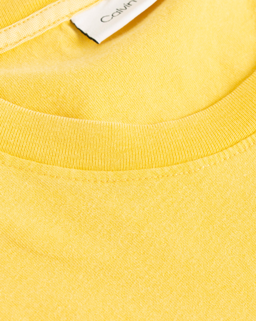 Herr | T-Shirts | Calvin Klein | Garment Dyed Tee Yellow