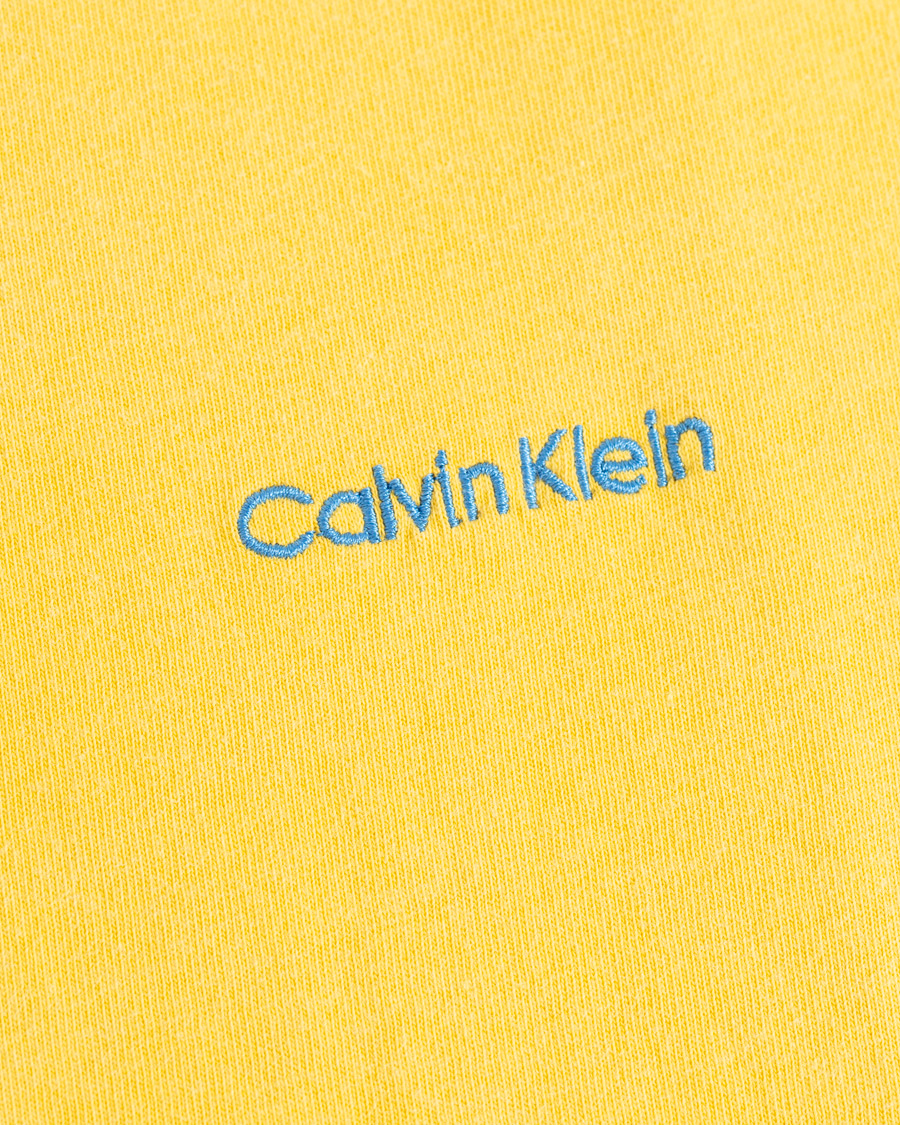 Herr | T-Shirts | Calvin Klein | Garment Dyed Tee Yellow