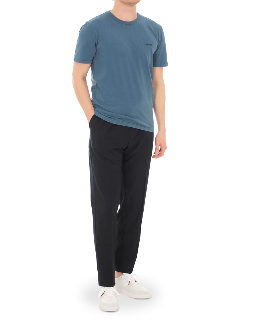Herr | T-Shirts | Calvin Klein | Garment Dyed Tee Denim Blue