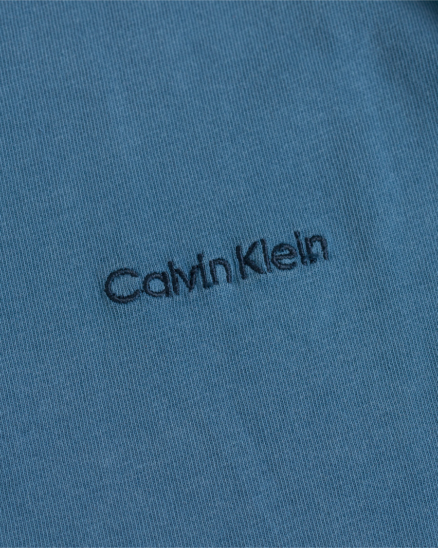 Herr | T-Shirts | Calvin Klein | Garment Dyed Tee Denim Blue