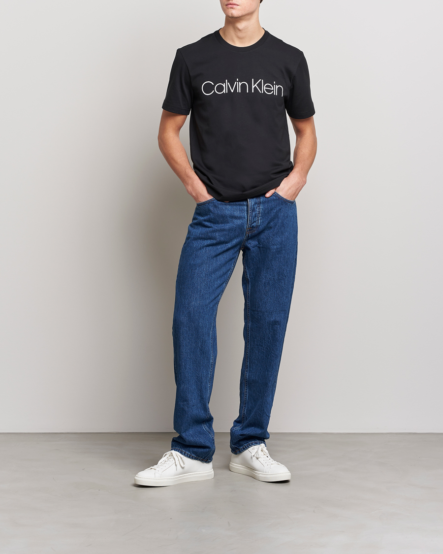 Herr | T-Shirts | Calvin Klein | Front Logo Tee Black