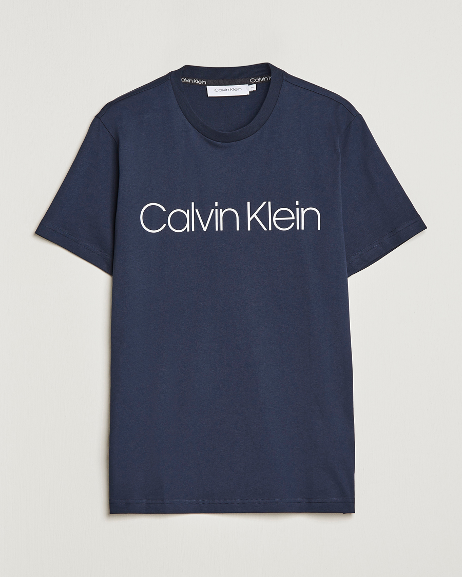 Herr | Calvin Klein | Calvin Klein | Front Logo Tee Navy