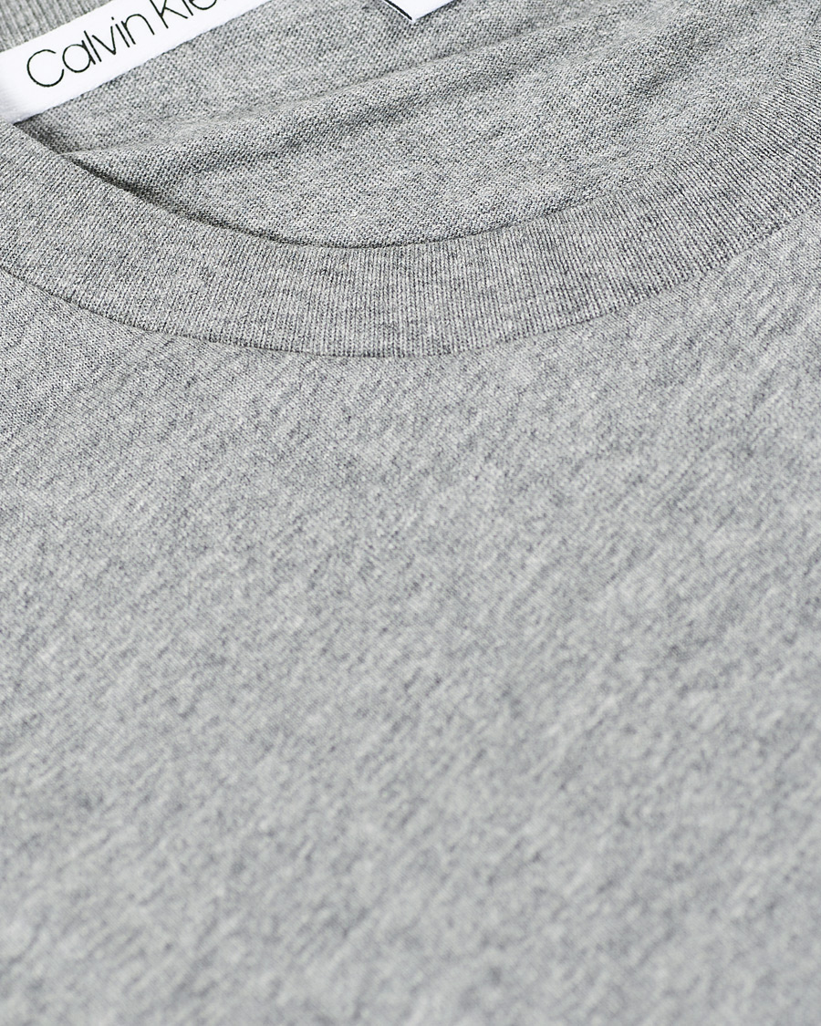 Herr | T-Shirts | Calvin Klein | Front Logo Tee Mid Grey Heather
