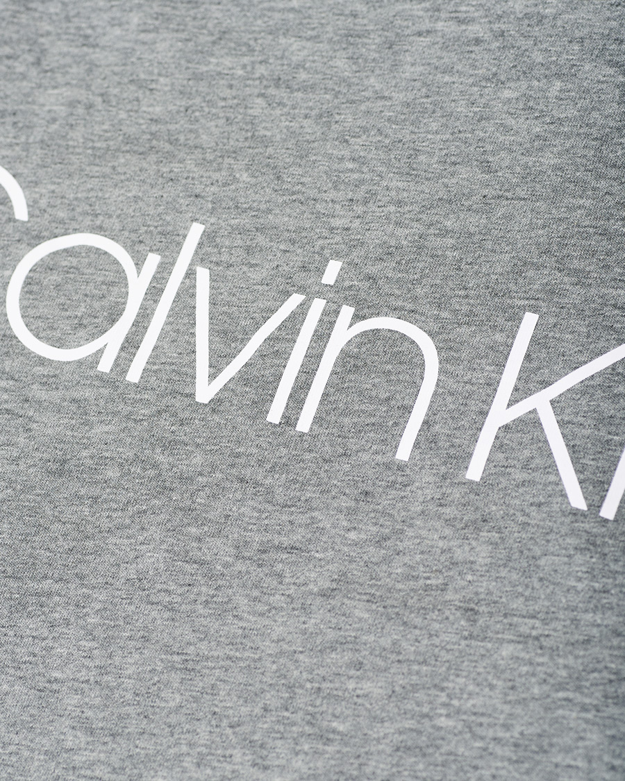 Herr | T-Shirts | Calvin Klein | Front Logo Tee Mid Grey Heather
