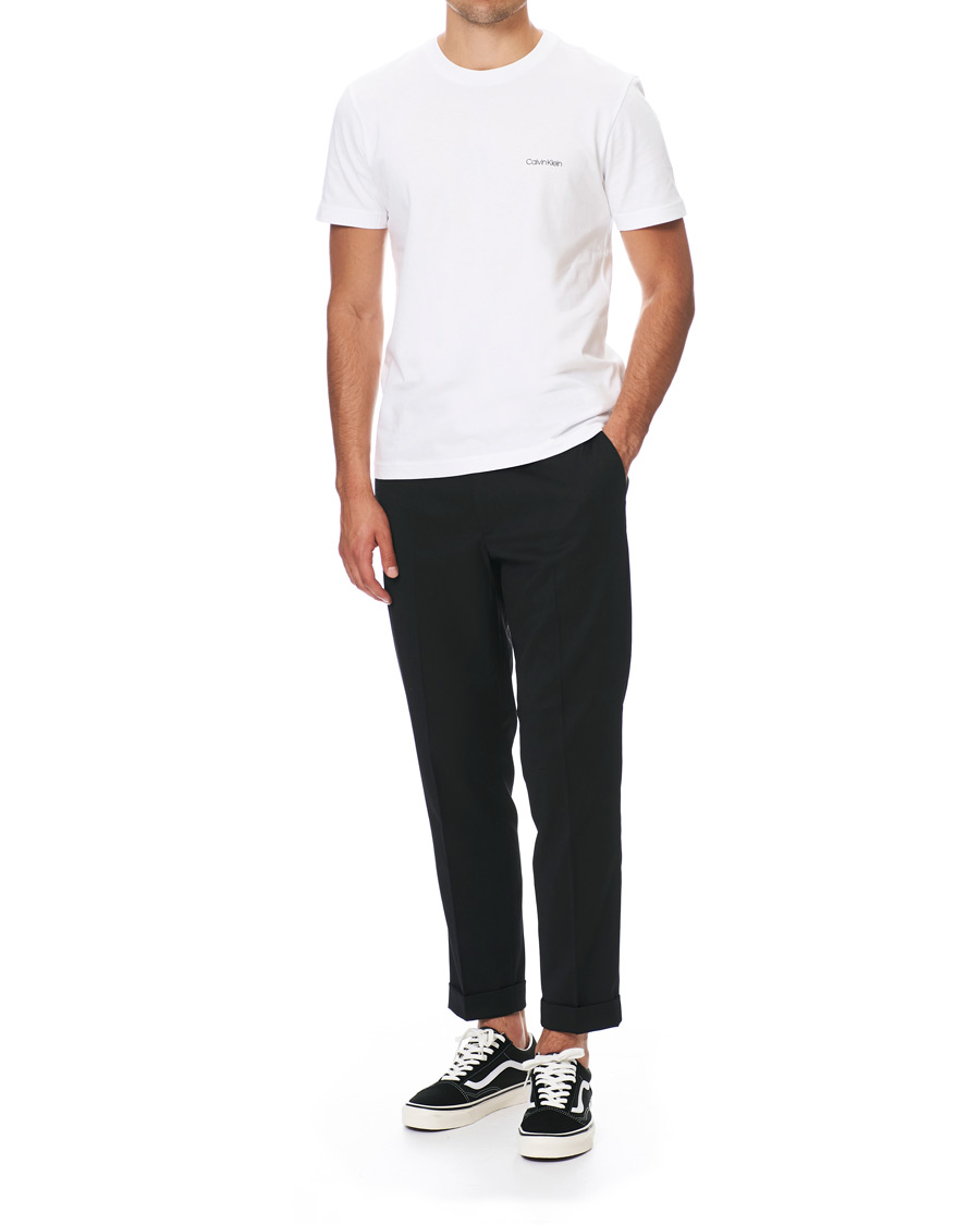 Herr | T-Shirts | Calvin Klein | Chest Logo Tee White