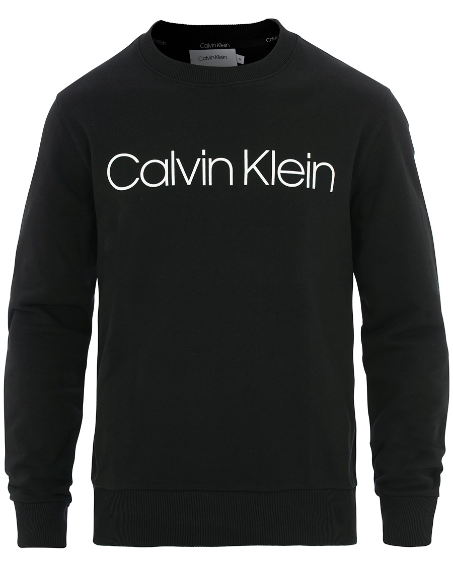 Herr | Tröjor | Calvin Klein | Front Logo Sweatshirt Black