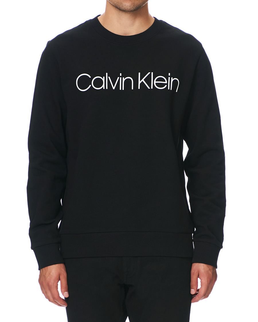 Herr | Calvin Klein | Calvin Klein | Front Logo Sweatshirt Black