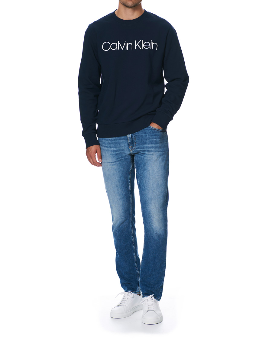 Herr |  | Calvin Klein | Front Logo Sweatshirt Navy