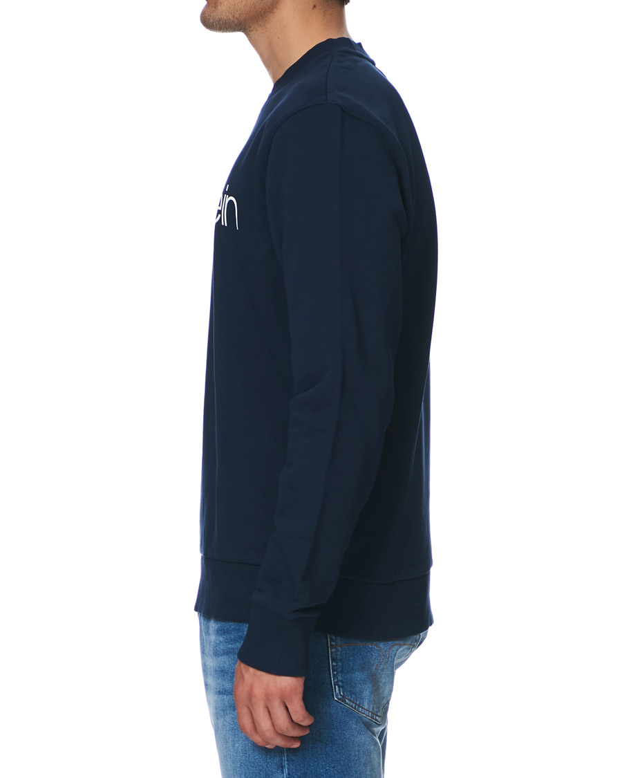 Herr | Tröjor | Calvin Klein | Front Logo Sweatshirt Navy