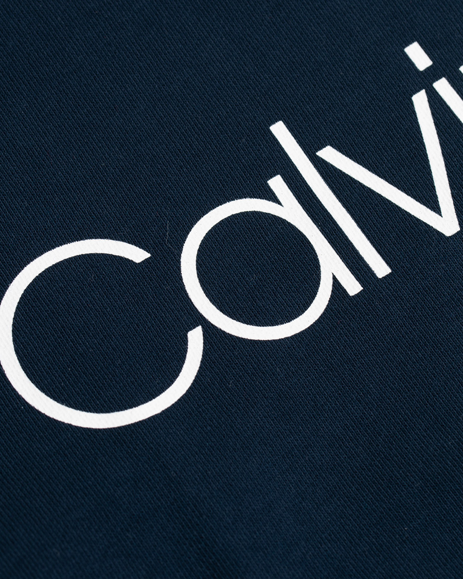 Herr | Tröjor | Calvin Klein | Front Logo Sweatshirt Navy
