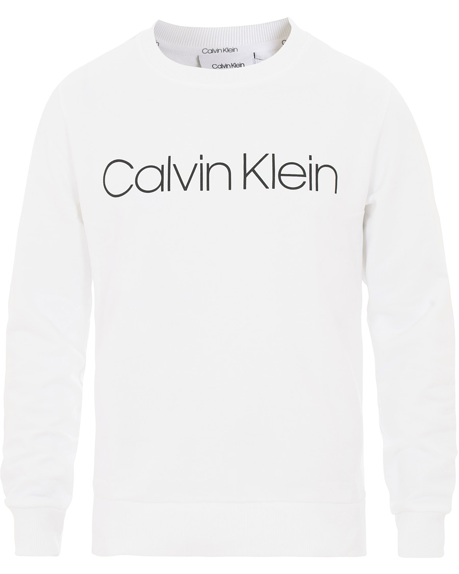 Herr | Tröjor | Calvin Klein | Front Logo Sweatshirt White