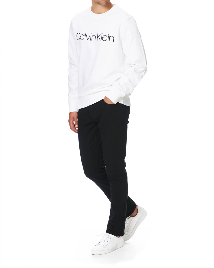 Herr | Tröjor | Calvin Klein | Front Logo Sweatshirt White