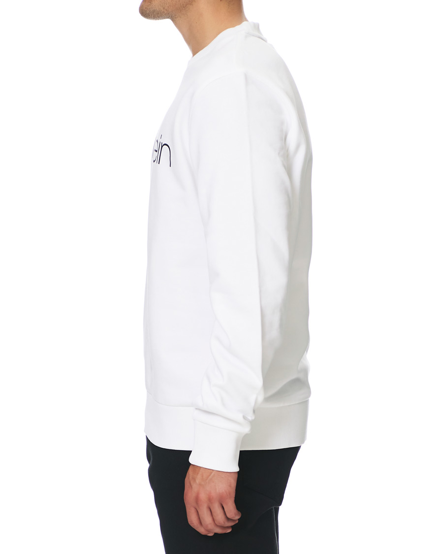 Herr | Tröjor | Calvin Klein | Front Logo Sweatshirt White