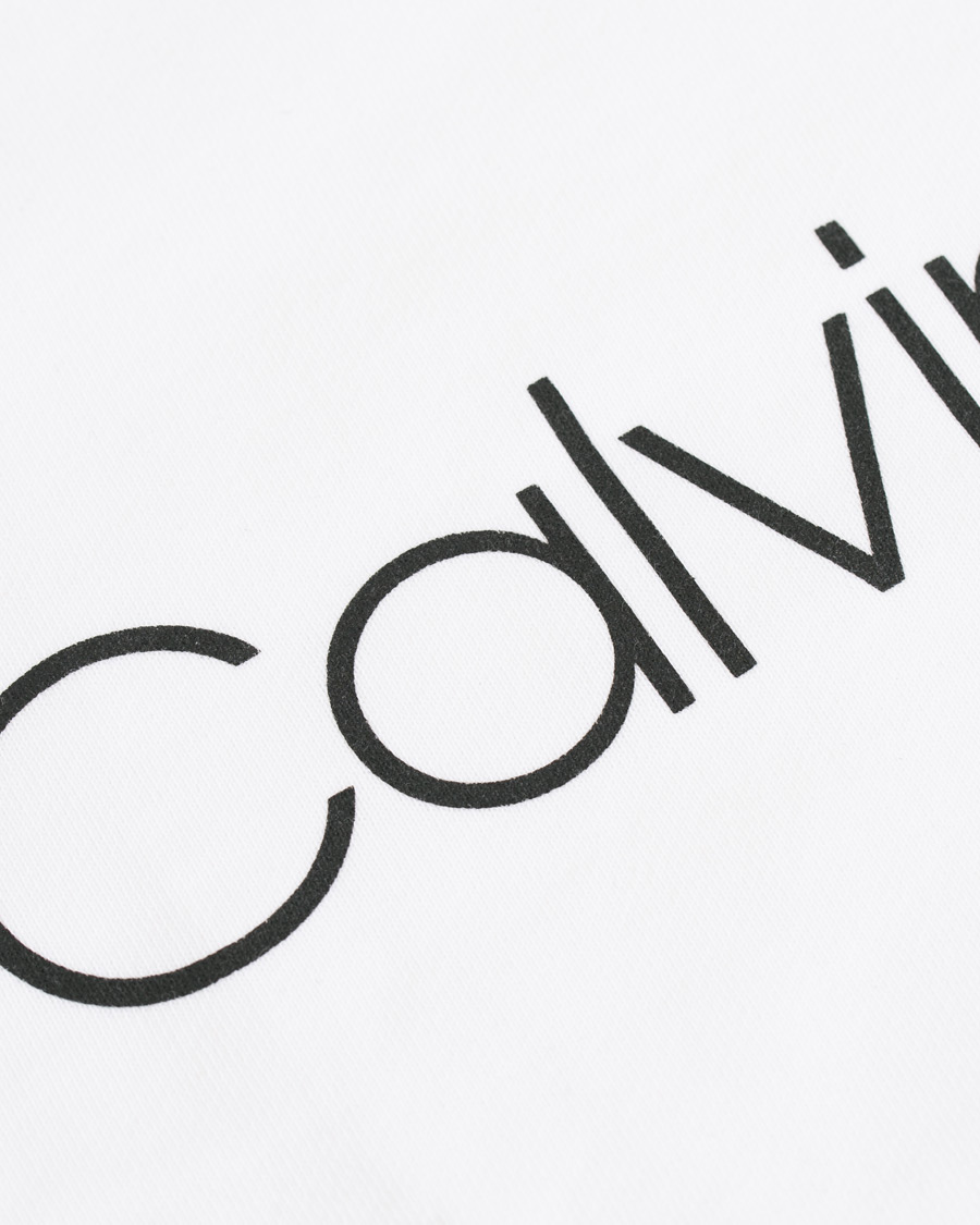 Herr | Tröjor | Calvin Klein | Front Logo Sweatshirt White