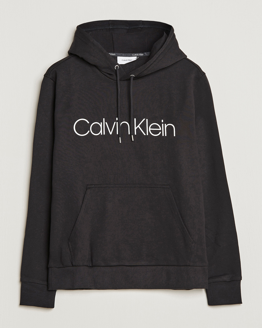 Herr | Calvin Klein | Calvin Klein | Front Logo Hoodie Black