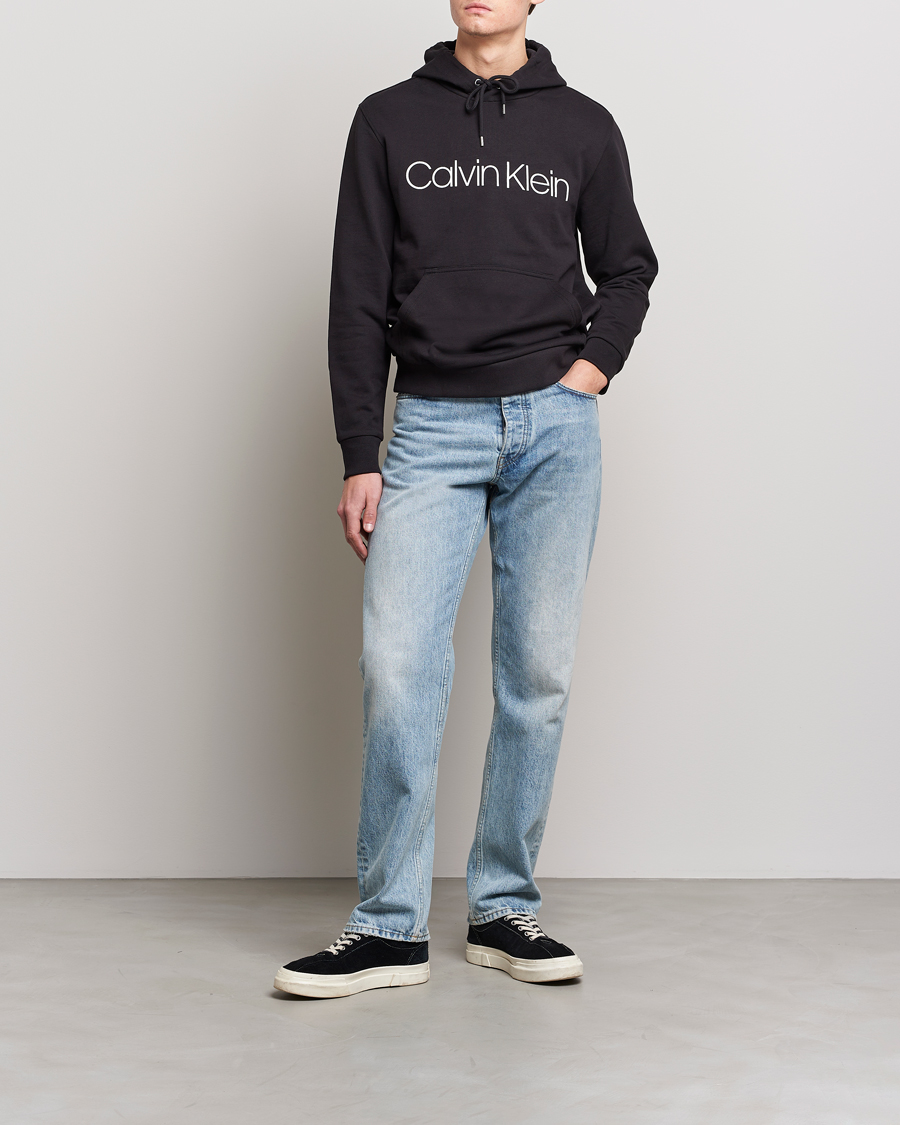 Herr | Tröjor | Calvin Klein | Front Logo Hoodie Black