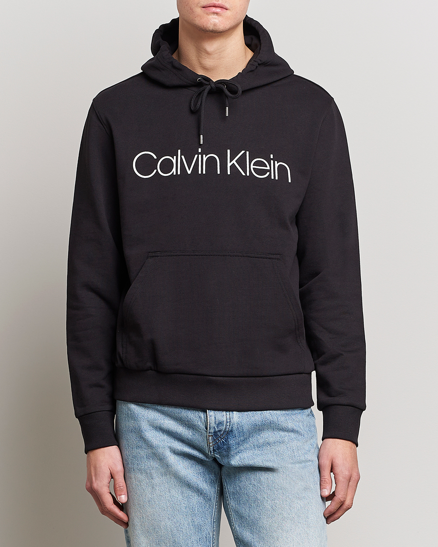 Herr | 30% rea | Calvin Klein | Front Logo Hoodie Black