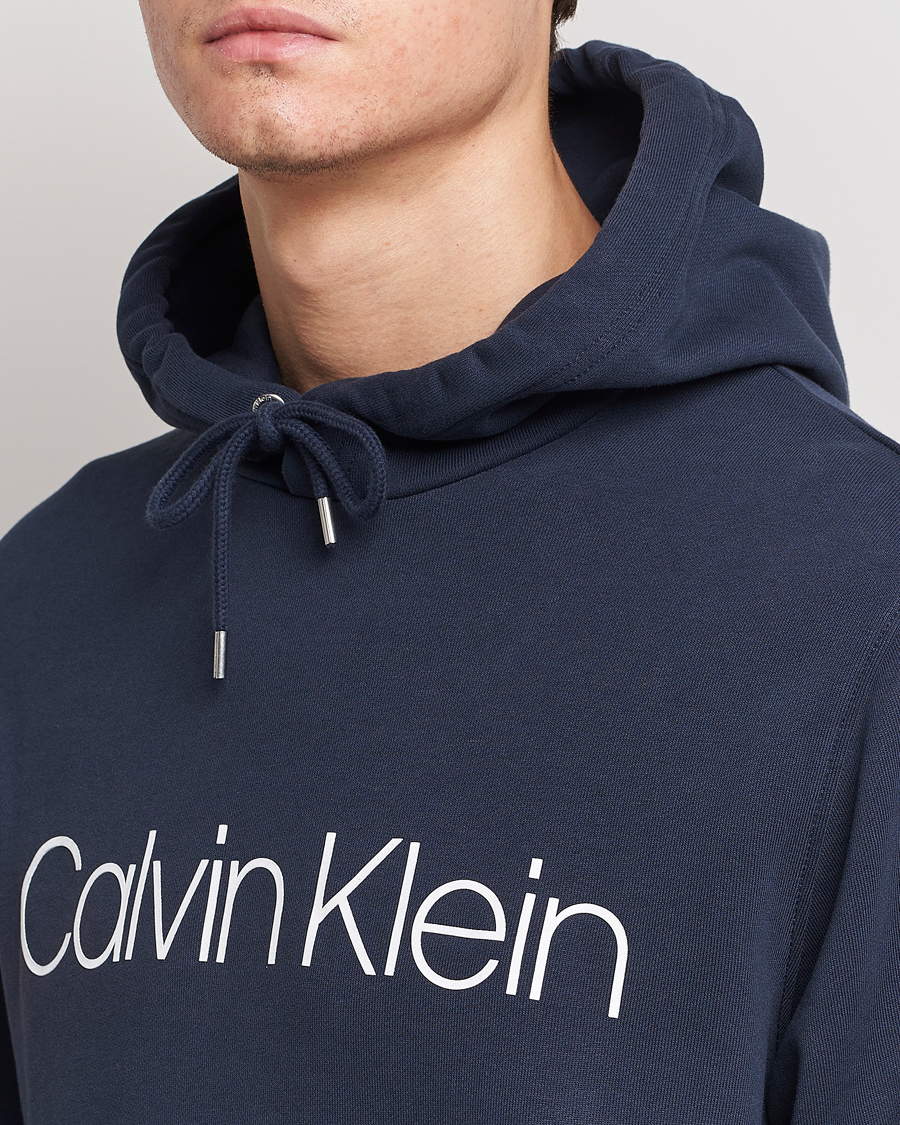 Herr | Tröjor | Calvin Klein | Front Logo Hoodie Navy