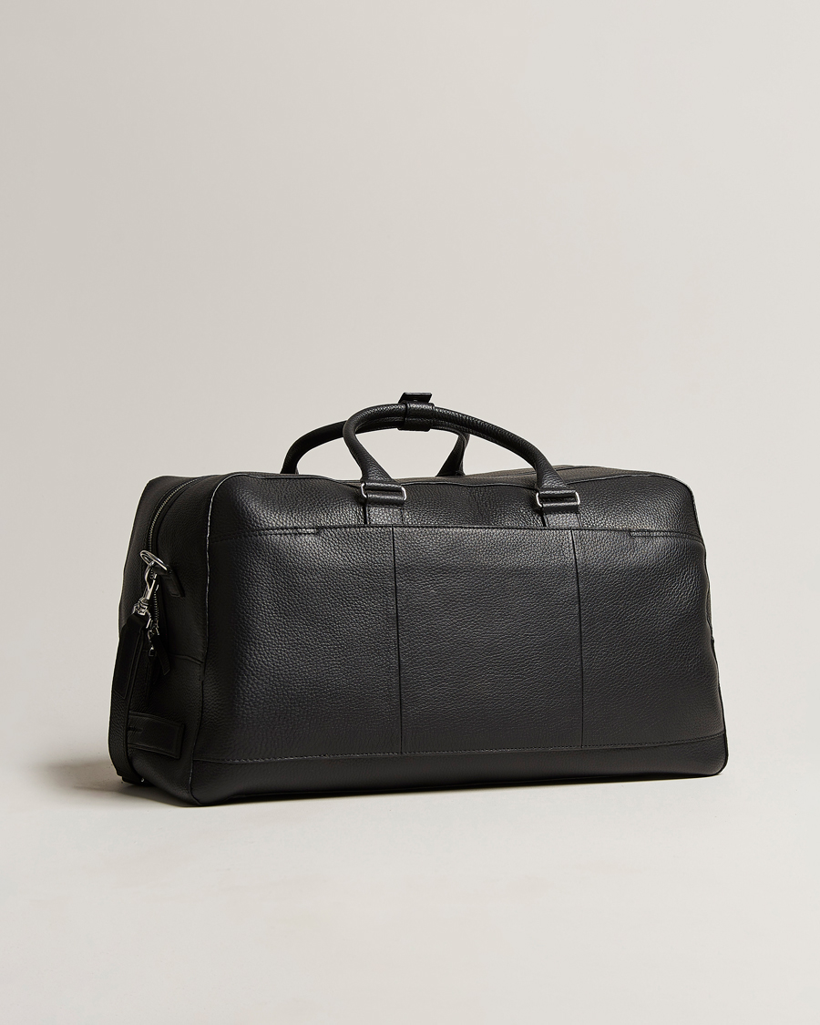Herr | Accessoarer | Tiger of Sweden | Brome Grained Leather Weekendbag Black