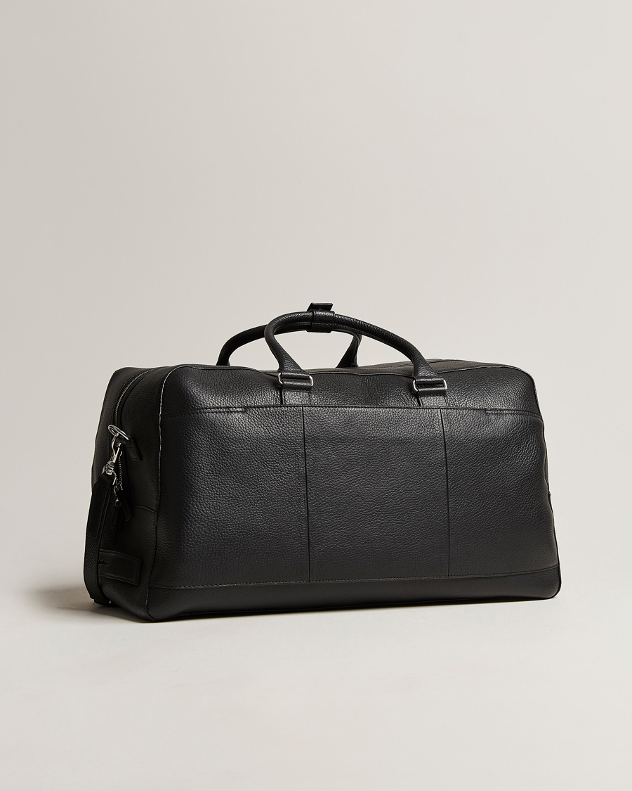 Herr | Väskor | Tiger of Sweden | Brome Grained Leather Weekendbag Black