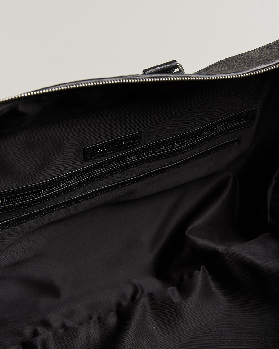 Herr | Väskor | Tiger of Sweden | Brome Grained Leather Weekendbag Black