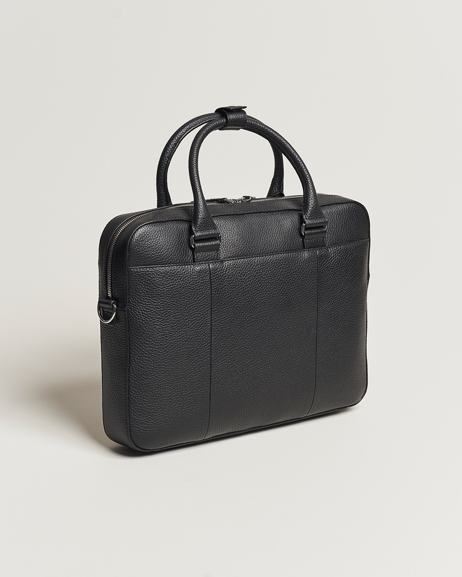 Herr | Väskor | Tiger of Sweden | Bosun Grained Leather Briefcase Black