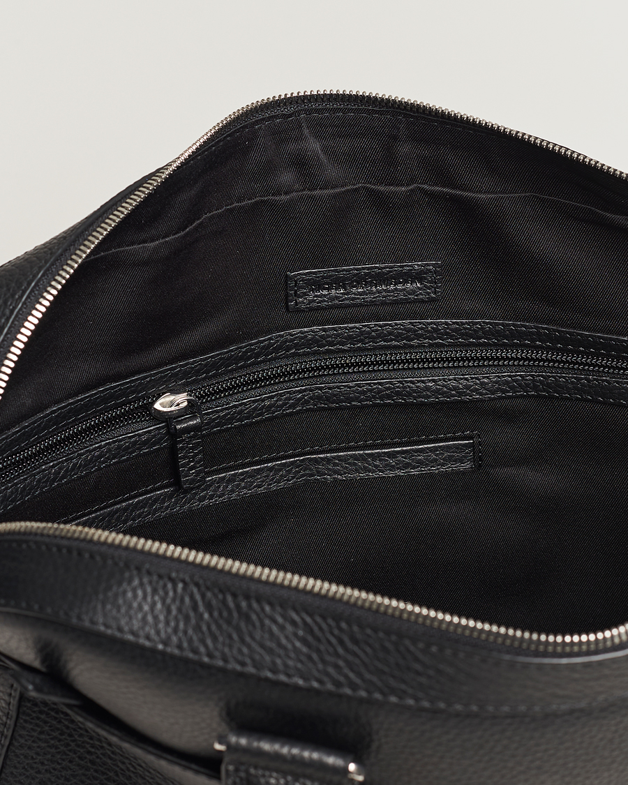 Herr | Väskor | Tiger of Sweden | Bosun Grained Leather Briefcase Black