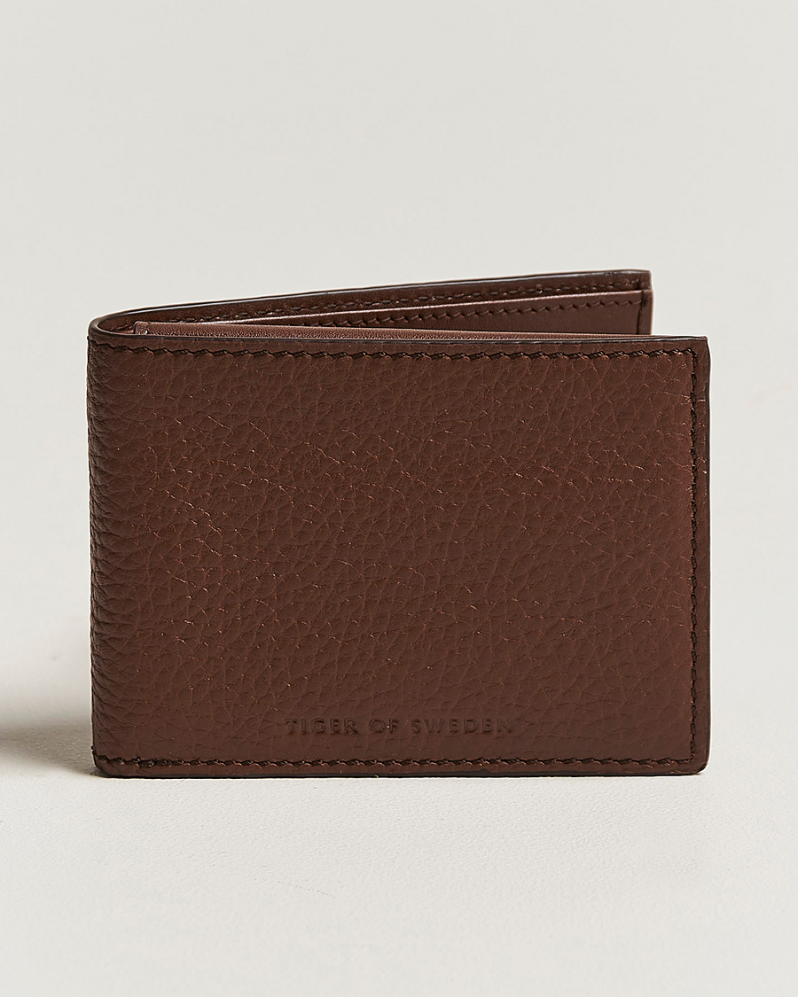 Herr | Plånböcker | Tiger of Sweden | Wrene Grained Leather Wallet Brown