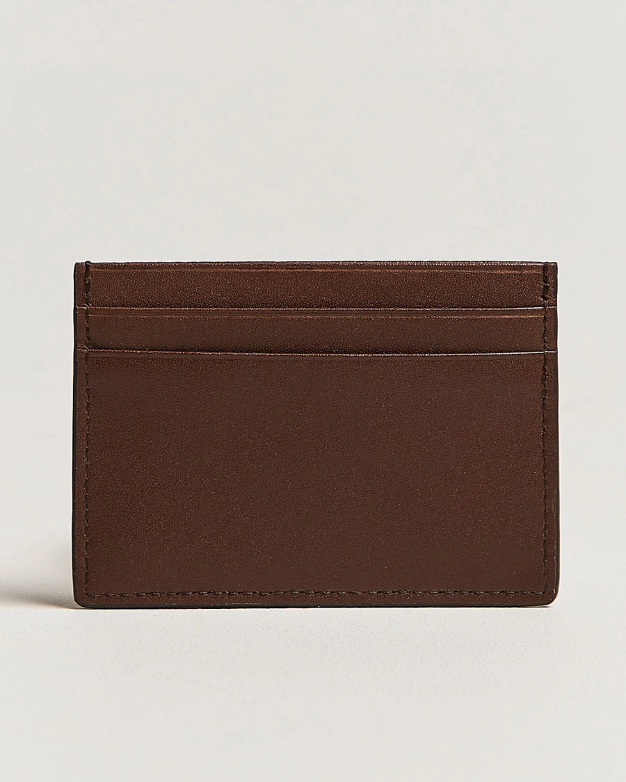 Herr | Tiger of Sweden | Tiger of Sweden | Wake Grained Leather Cardholder Brown