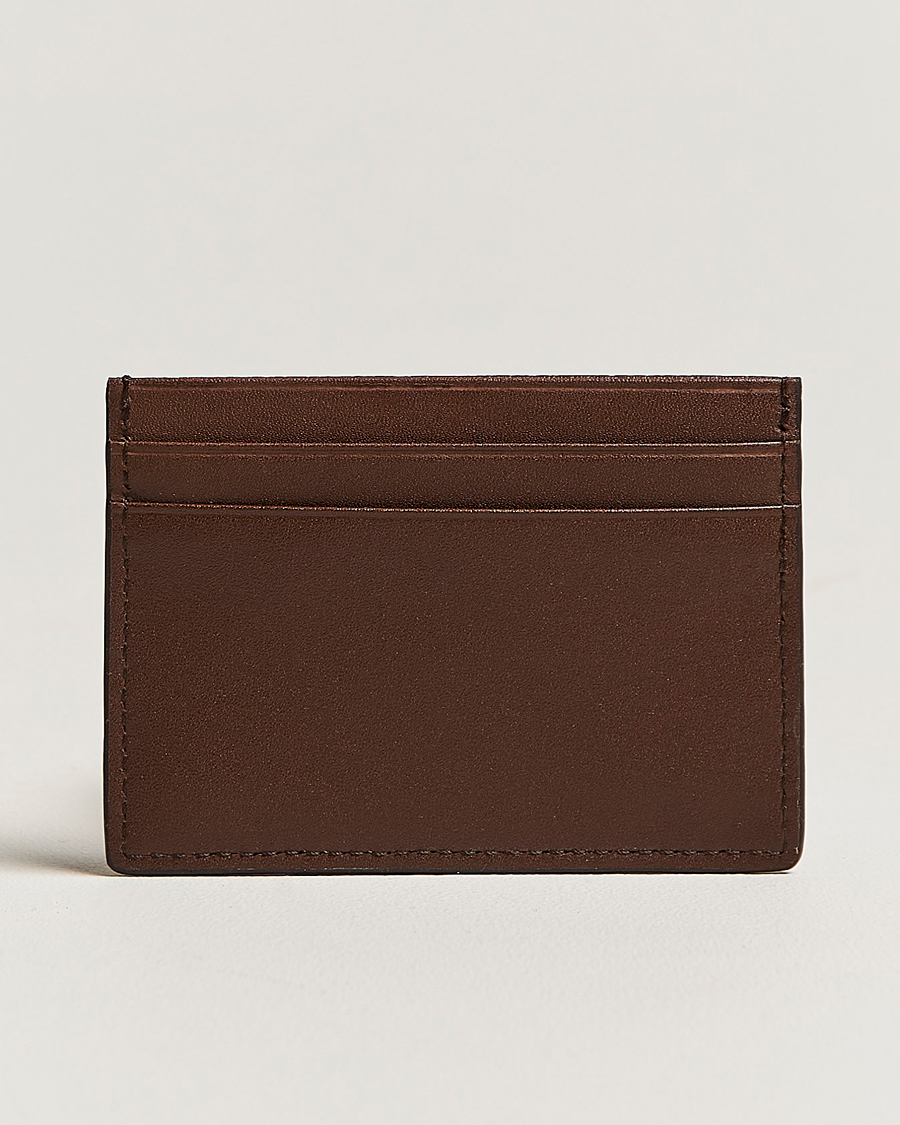 Herr | Plånböcker | Tiger of Sweden | Wake Grained Leather Cardholder Brown