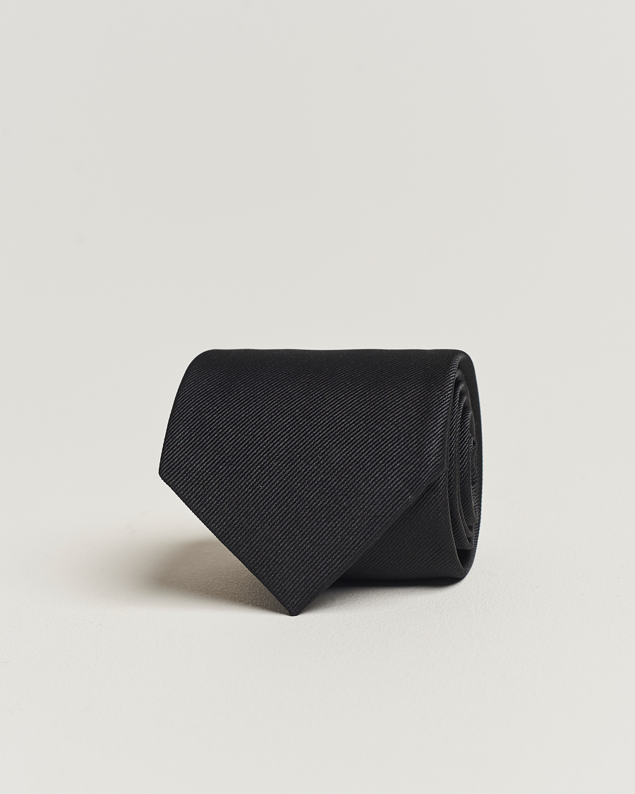 Herr | Slipsar | Amanda Christensen | Plain Classic Tie 8 cm Black