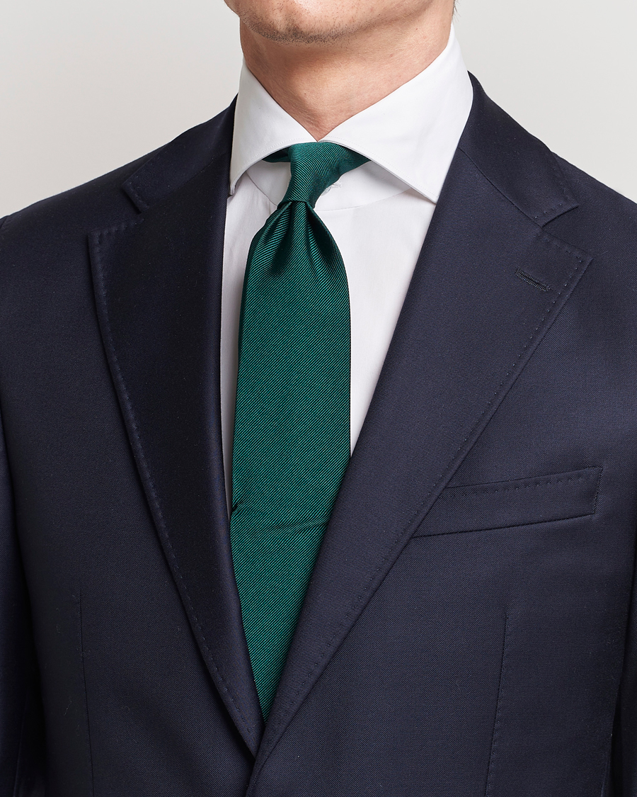 Herr |  | Amanda Christensen | Plain Classic Tie 8 cm Dark Green