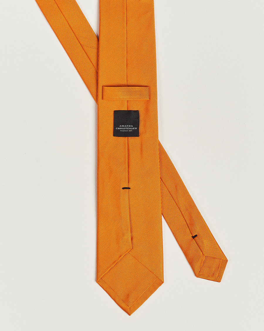 Herr | Slipsar | Amanda Christensen | Plain Classic Tie 8 cm Orange