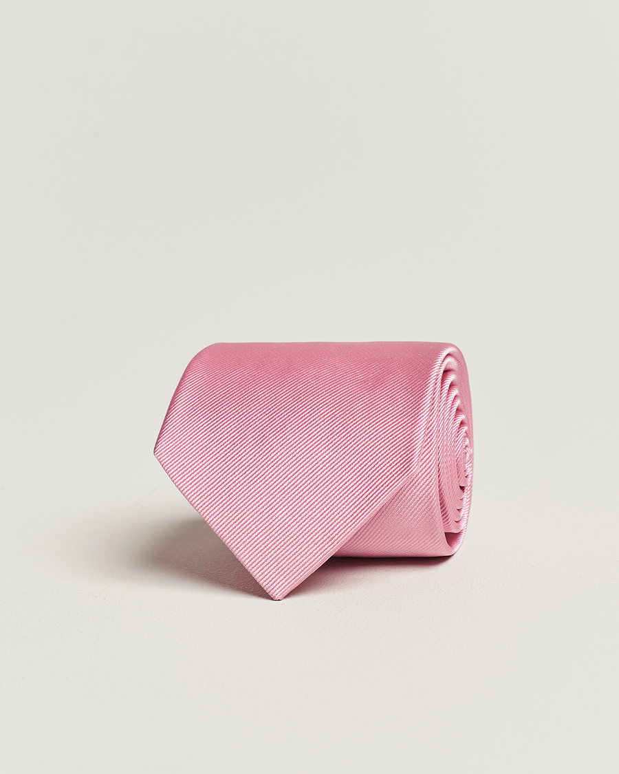 Herr | Slipsar | Amanda Christensen | Plain Classic Tie 8 cm Pink