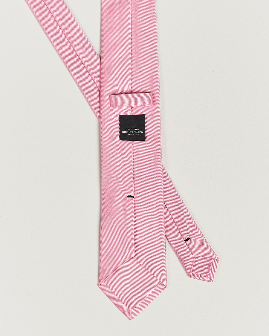 Herr | Slipsar | Amanda Christensen | Plain Classic Tie 8 cm Pink